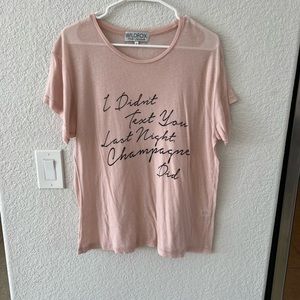 wildfox pink tshirt